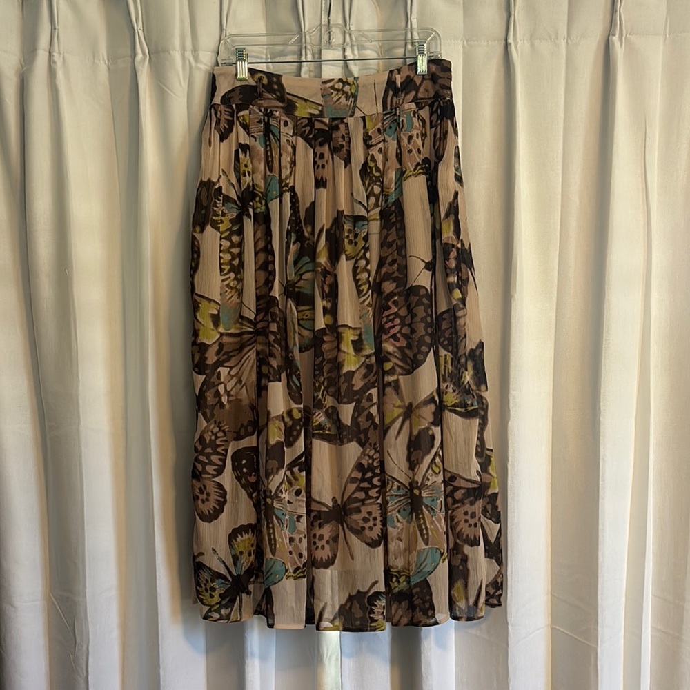 American Rag Multicolor Butterfly Maxi Skirt